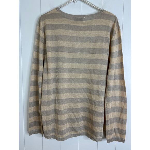Free People x One Teaspoon New Mexico Knit Sweater Gold/Silver NWT - Picture 11 of 11